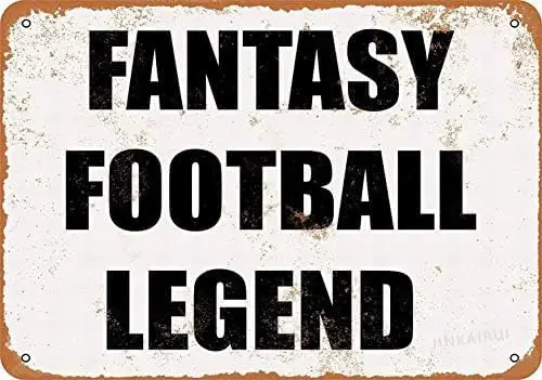 1p,Retro Metal tin Sign Funny Fantasy Football Legend - Barative Sign For Home Cave Garage bar Wall Decoration Vintage Metal Sig