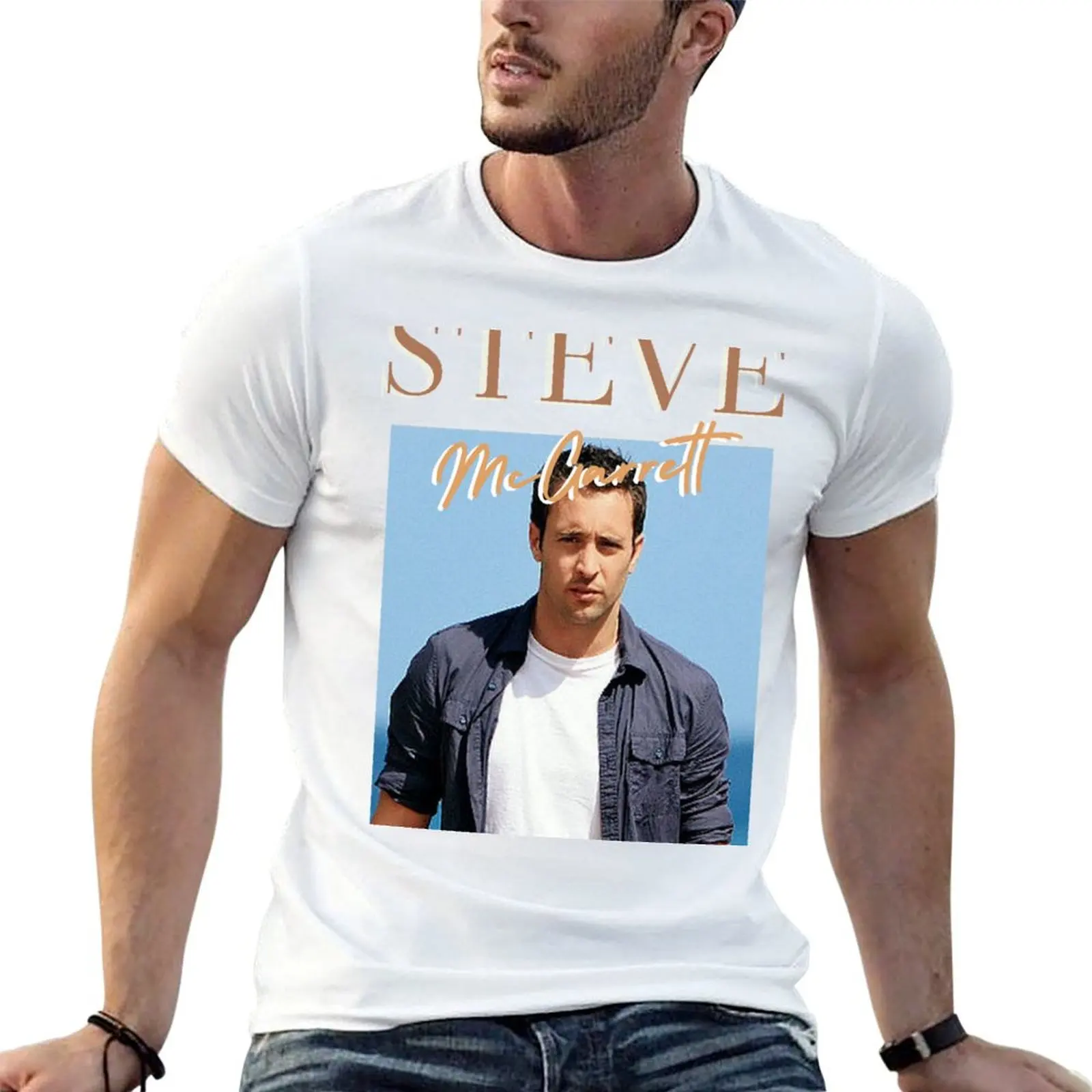 

shirts quality prints luxury brand Vintage McGarrett with shirts t high t Steve man T-Shirt