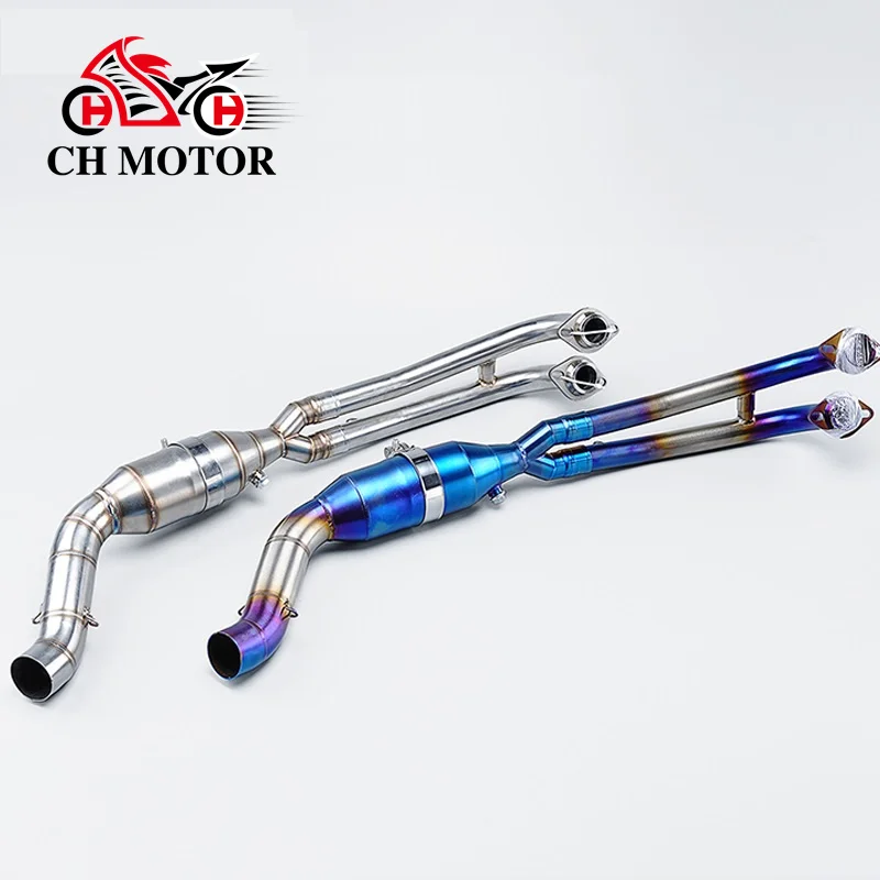 Slip On Front Link Pipe For YAMAHA TMAX560 TMAX530 TMAX50X tmax530 Tmax560 2017 - 2024 Motorcycle Exhaust Muffler