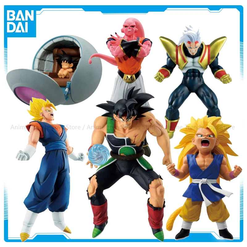 

В наличии оригинальные Bandai KUJI Dragon Ball Burdock Majin Buu Battle Highlights Vegetto Модель игрушки Аниме Фигурка Коллекционная WY