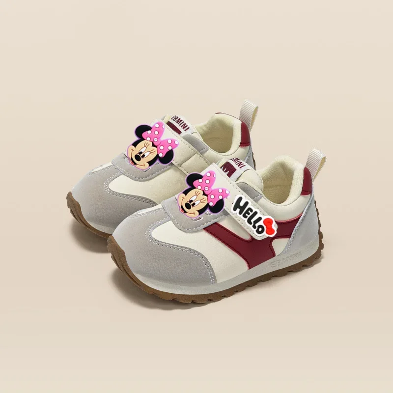 

Disney Mickey Mouse Baby Sports Shoes Spring fall Summer New Baby Soft Sole Anti-kick Toddler Shoes Boy Gir Cartoon Casual Shoes