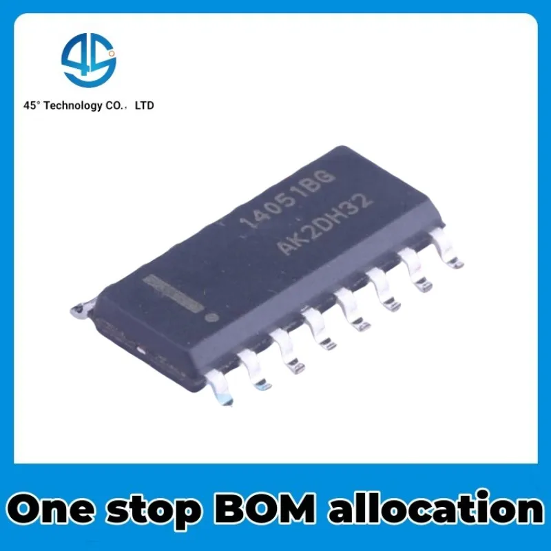 10PCS MC14051BDR2G 14051BG SOIC-16 8-channel analog multiplexer chip NEW IC Chip