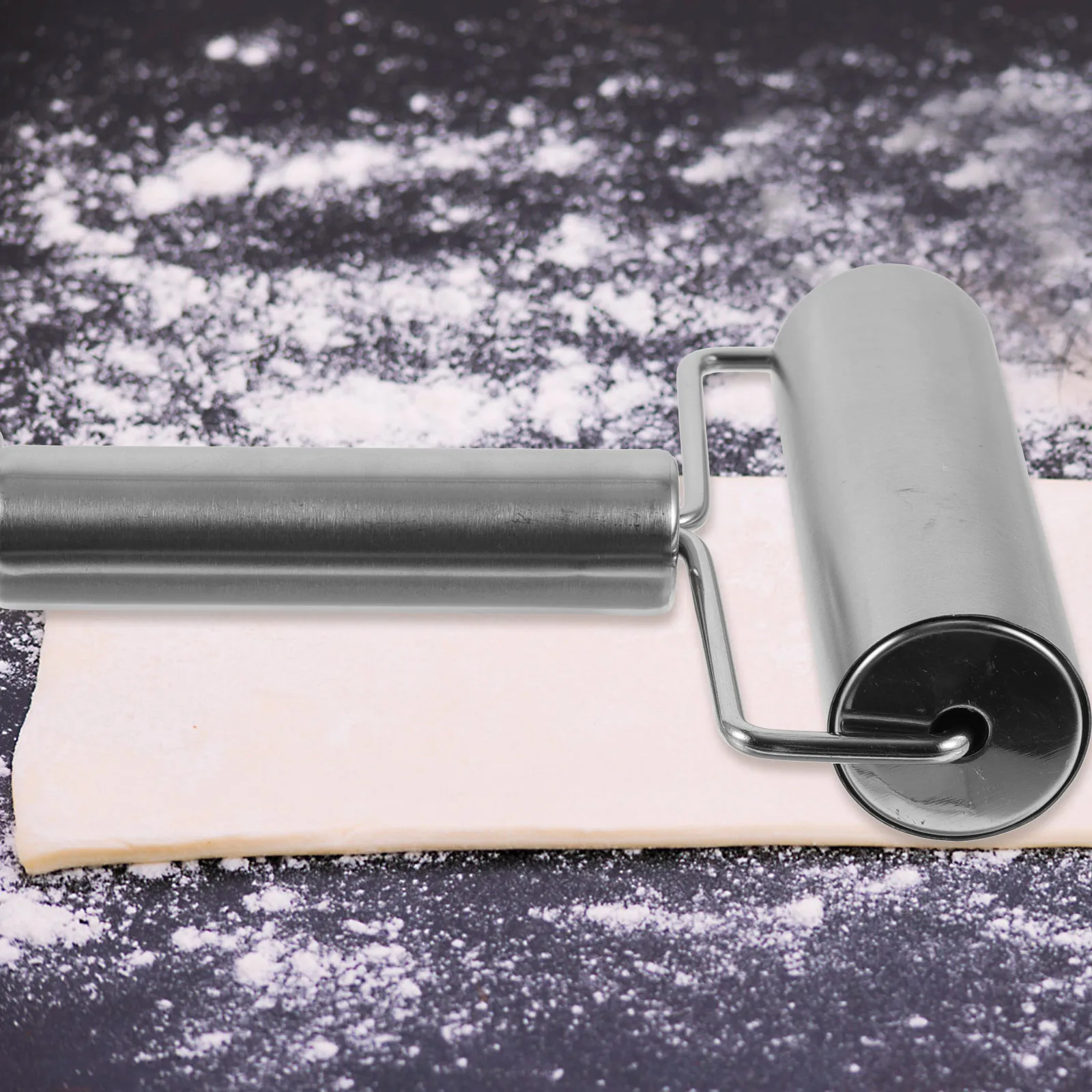 

Stainless Steel Rolling Pin Double Ended Dough Roller For Baking Pizza Pasta Kitchen Supplies Rolling Rod