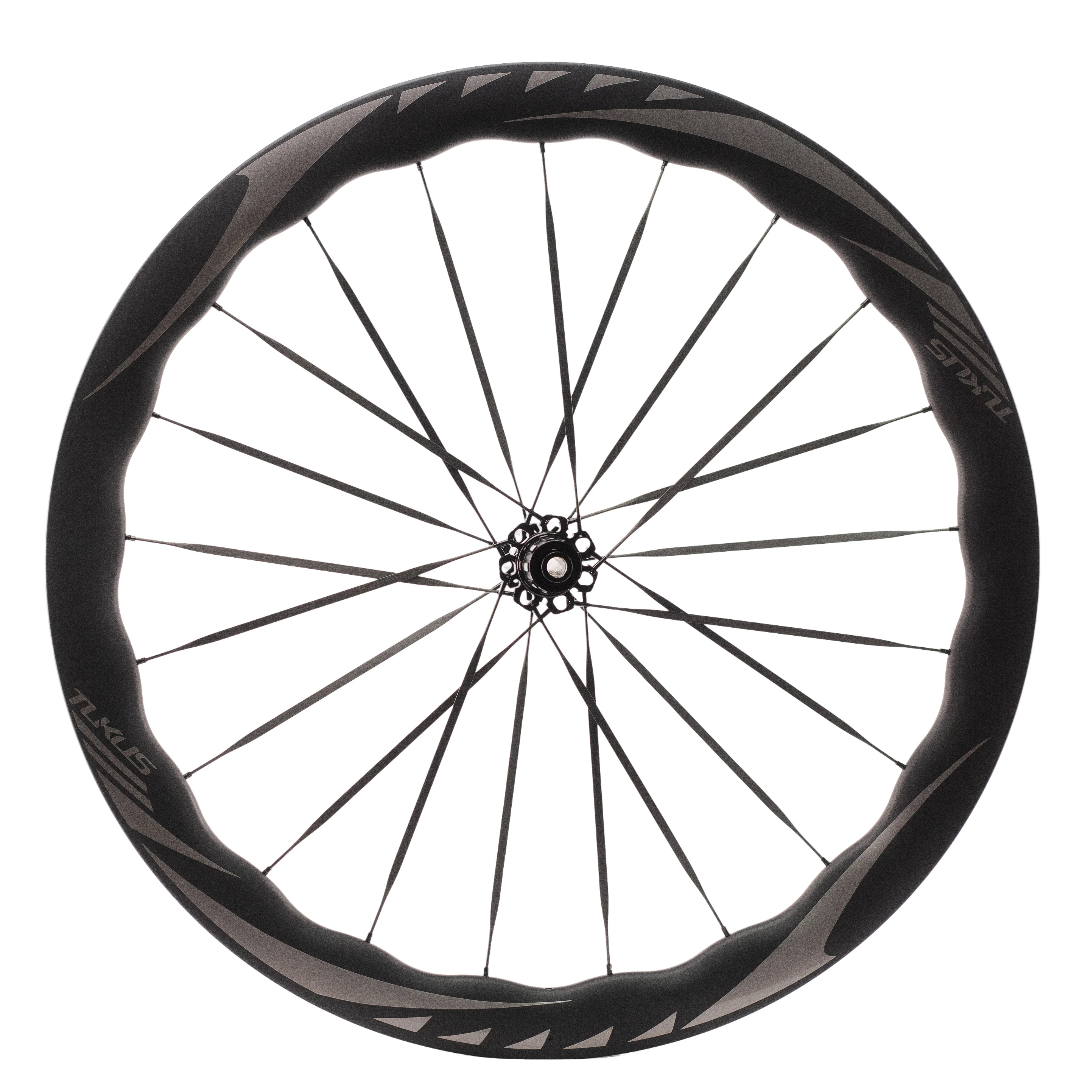 TUKUS Carbon Wheelset Wave Carbon Spokes Rim RATCHET 36T Road Bike Wheelset Disc Brake Road Racing Wheelset Bicycle Wheelsets