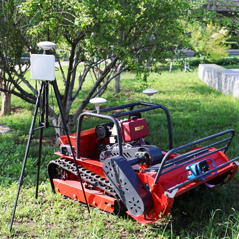 Customized GPS Flail Lawn Mower - Multifunction High-power Engine Remote Robot with 800-1200mm Cutting Width