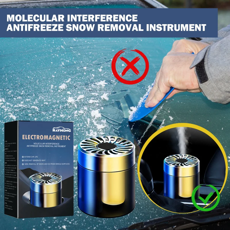 Westmonth Car Microwave Deicer Portable Snow Ice Remover Easy Activation Winter Anti-Freezing Vehicle Protection Time-Saving
