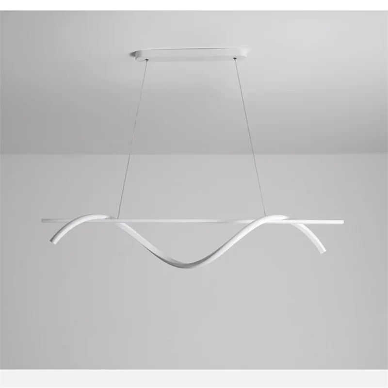 Lampe suspendue au design minimaliste, disponible en noir, luminaire décoratif d'intérieur, idéal pour un bureau, une salle à manger, une cuisine ou une Table