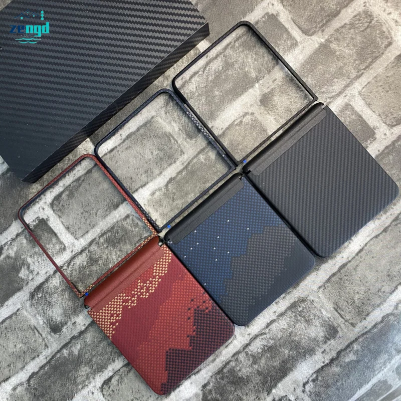 For Samsung Galaxy Z Flip7 Kevlar Aramid Fiber Magnetic Case - New Arrival, Slim Shockproof, Carbon Fiber Reinforced