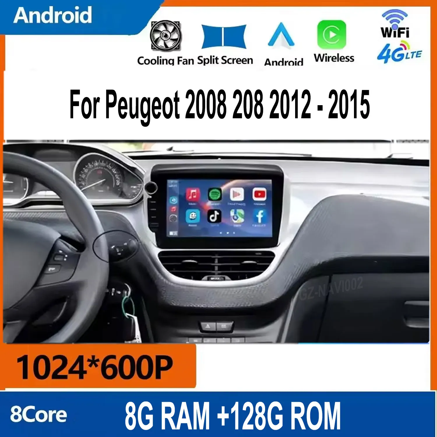 Car Radio For Peuge…