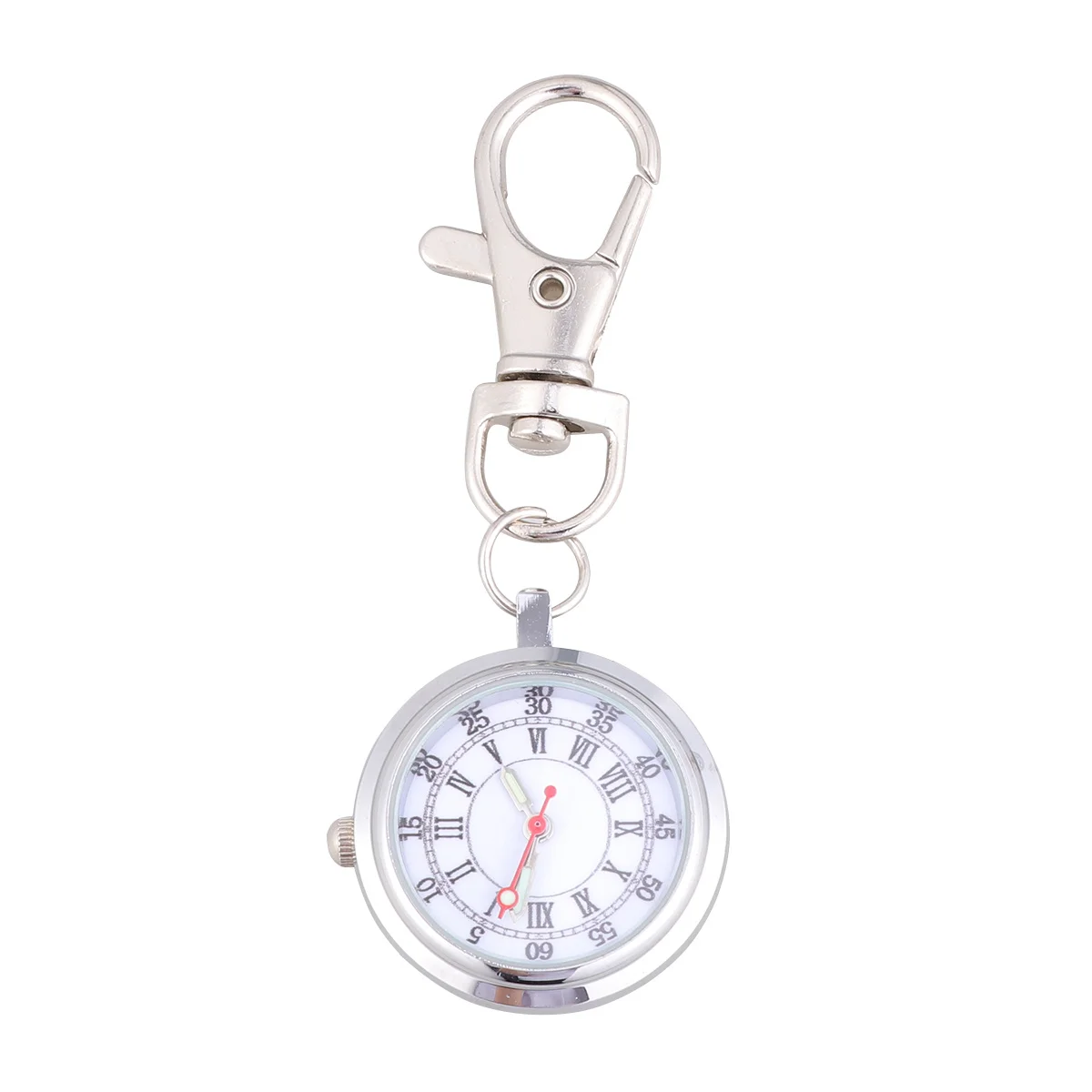 

Large Dial Pocket Watch Quartz Movement Luminous Hands Big Round Face Easy Read Time Keychain Design Classical Gift