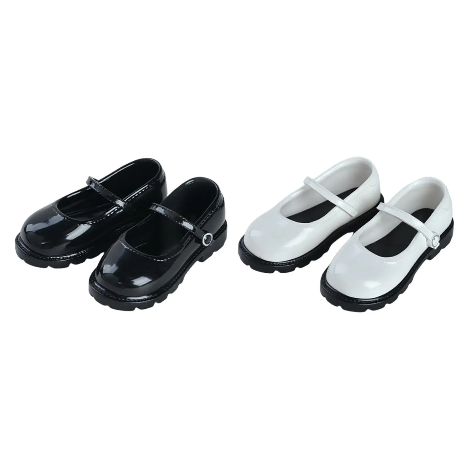 

1/4 Scale BJD Doll Shoes Miniature PU Footwear Classic Flats for Girl Figures and Fashion Doll Accessories