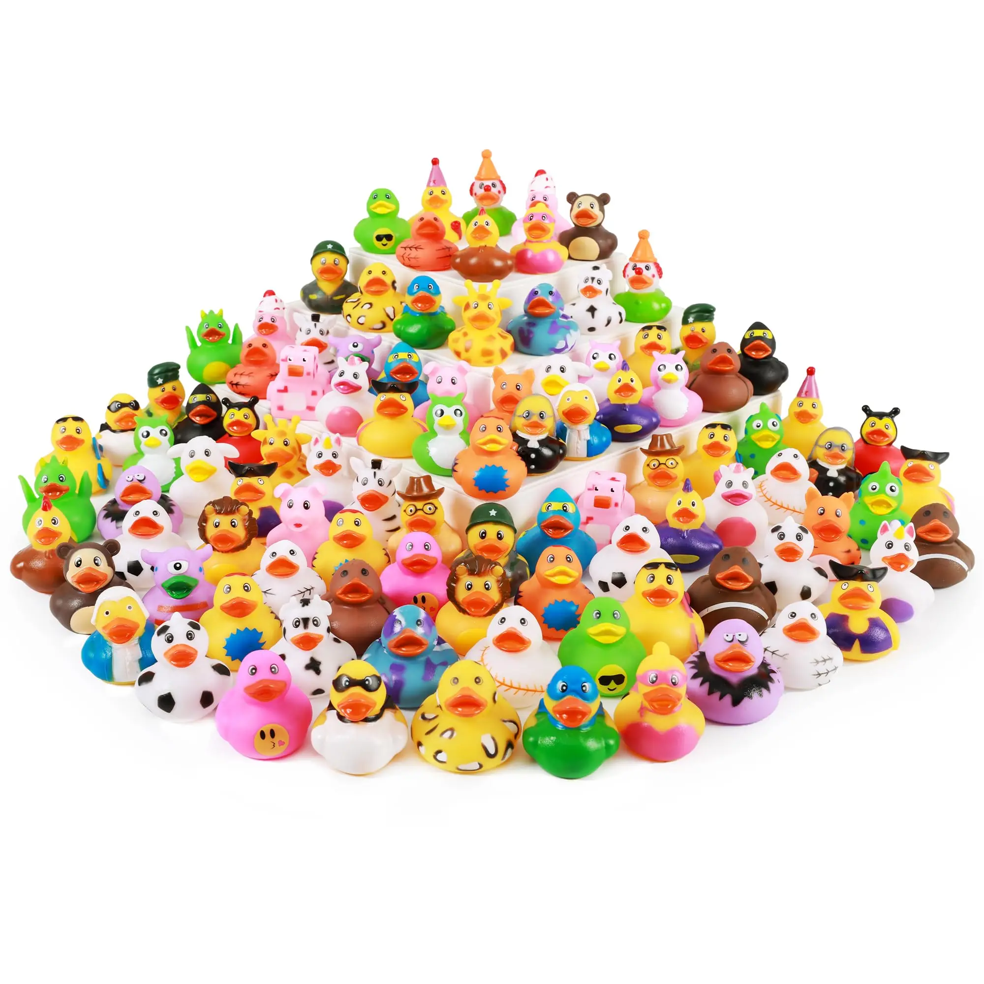 

Rubber Duck for Jeeps Ducking - 2.3 Inch Bulk Floater Duck for Kids - Baby Bath Toy Assortment - Party Favors, Birthdays, Bath T