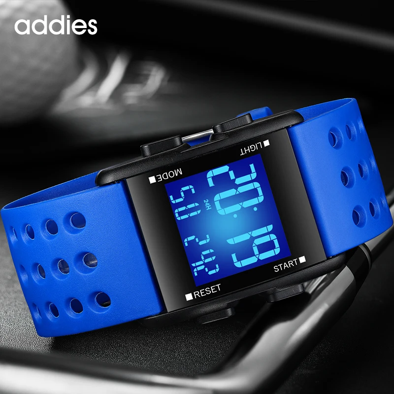 남성용 방수 크로노 전자 손목시계, 다기능 시계, 스포츠 디지털 시계, 패션