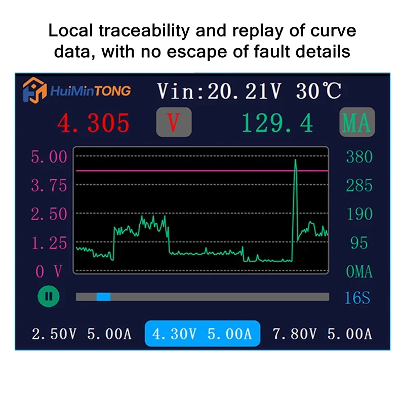 HMT PR11 PD Smart Power Supply 13V/5A for Precision Phone Repair Tool 0.1mA Ultra High Resolution/AI Current Curve Analysis