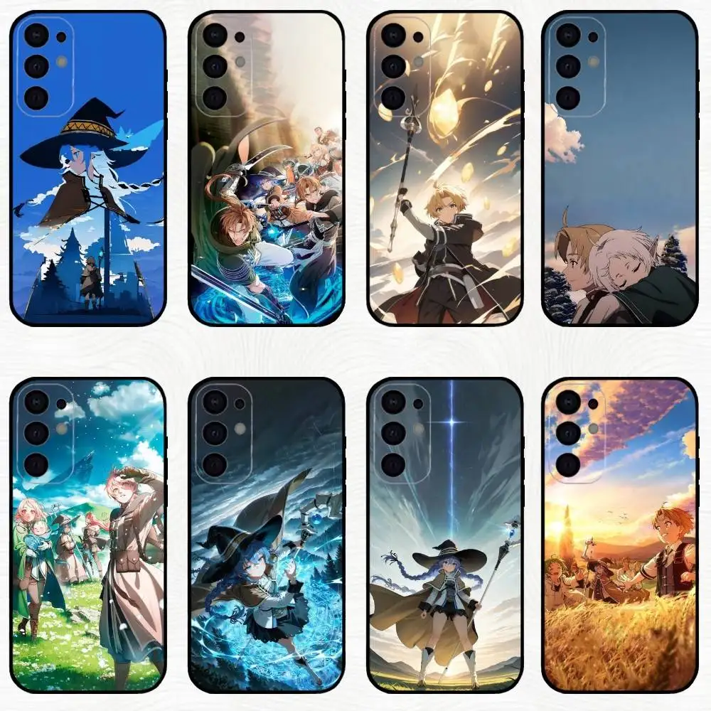 

M-Mushoku A-Anime Tensei Phone Case For Samsung S25,S24,S23,S22,S21,S20,Plus,Fe,Lite,Others Black Cover