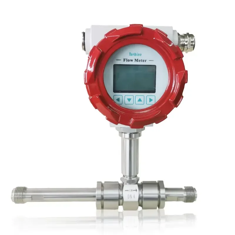 

DN80 Pressure 10MpA LPG Oil Hydraulic Tester Flowmeter Price Digital Ultrasonic Turbine Sensor Liquid Water Flow Meter