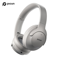 Picun ANC-05 Active Noise Cancelling Headphones with ENC Tech, Wireless Bluetooth Headphones Over Ear Headsets 40H Playing Time