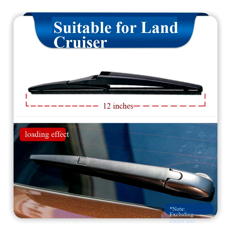 ممسحة نافذة خلفية خاصة مناسبة لسيارة Toyota Highlander، Previa، RAV4، Yaris L، Zhixuan، Prado، وLand Cruiser.