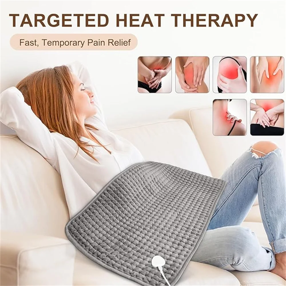 Electric Heating Pad 9-speed Adjustable Warm Body Blanket Heated Blanket Waist Back Leg Warming Mat with Intelligent Timing