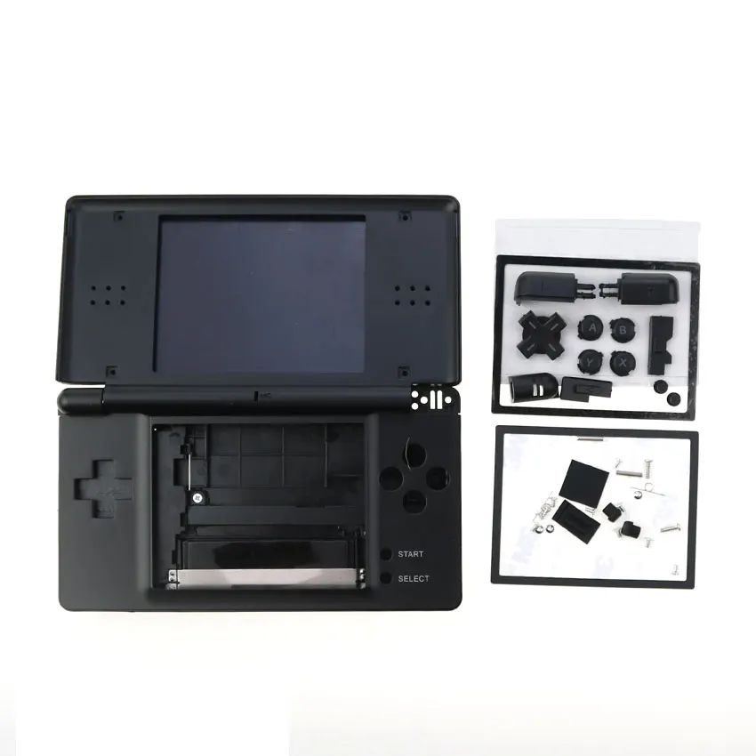 JCD For NDS Lite NDSL Game Console Full Set Housing Shell Case With Button Kit Plastic Screen Cover Screw Rubber Feet Cover - Image 2