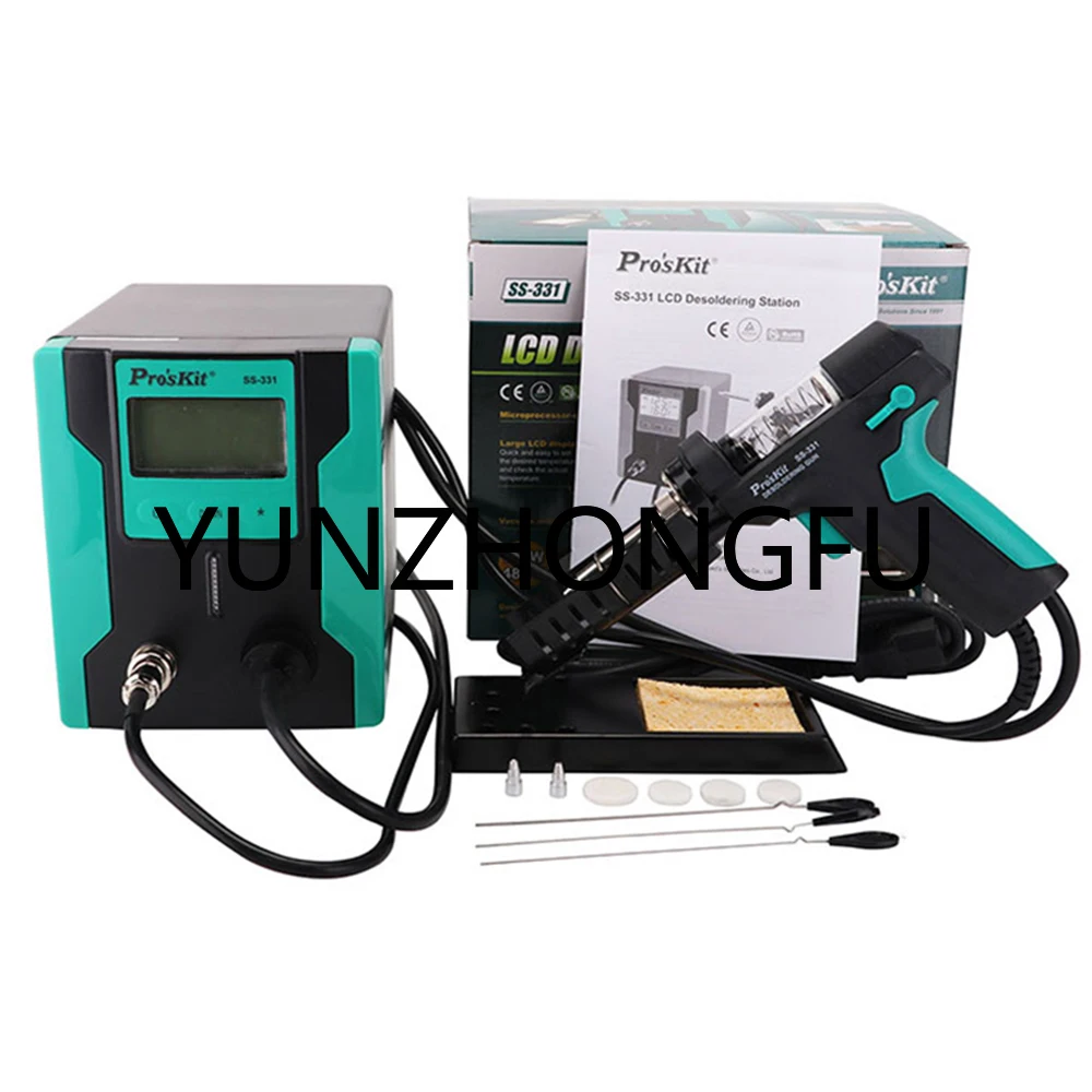 

Electric tin suction pump Pro'sKit SS-331H ESD LCD Digital BGA Desoldering Suction Electric Absorb sleeping function