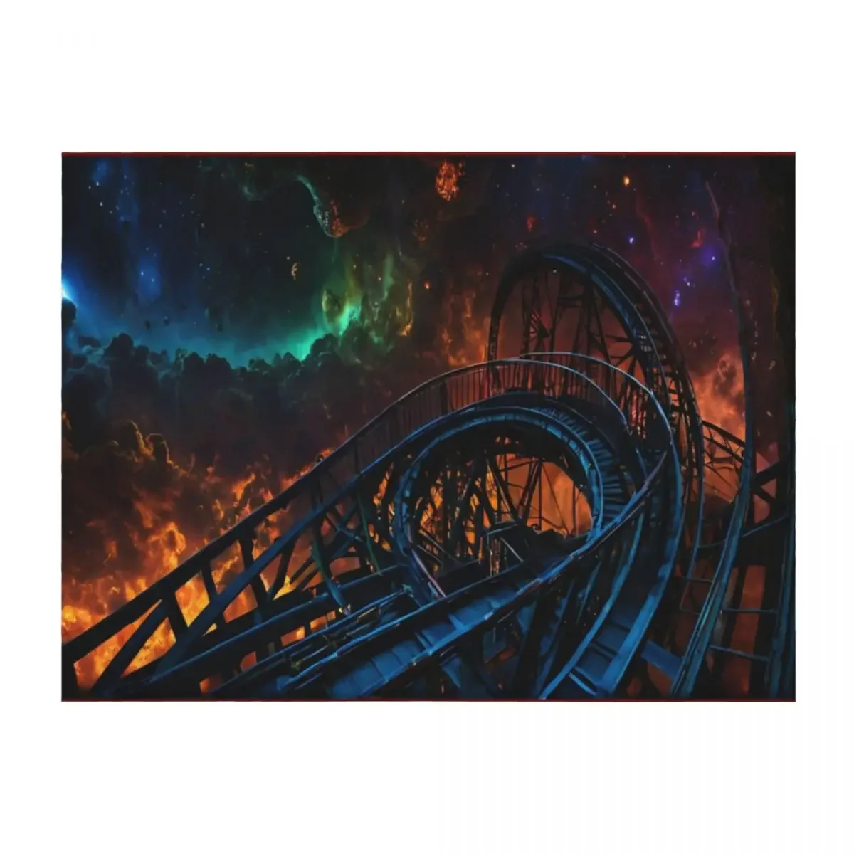 

Galactic rollercoaster ride into the sea of stars Throw Blanket For Baby anime halloween wednesday Blankets