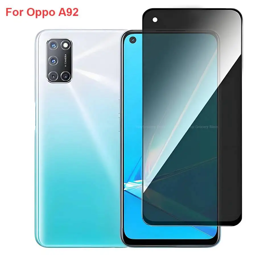

Oppo A92 CPH2059 Anti Spy Privacy Tempered Glass Protector Compatible For Oppoa92 Full Cover Screen Phone Film