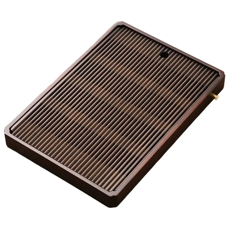 

LLCS-Water Storage Rectangular Tea Tray Chinese Natural Bamboo Tea Tray Saucer Reusable Tea Board Tea Storage Tray L