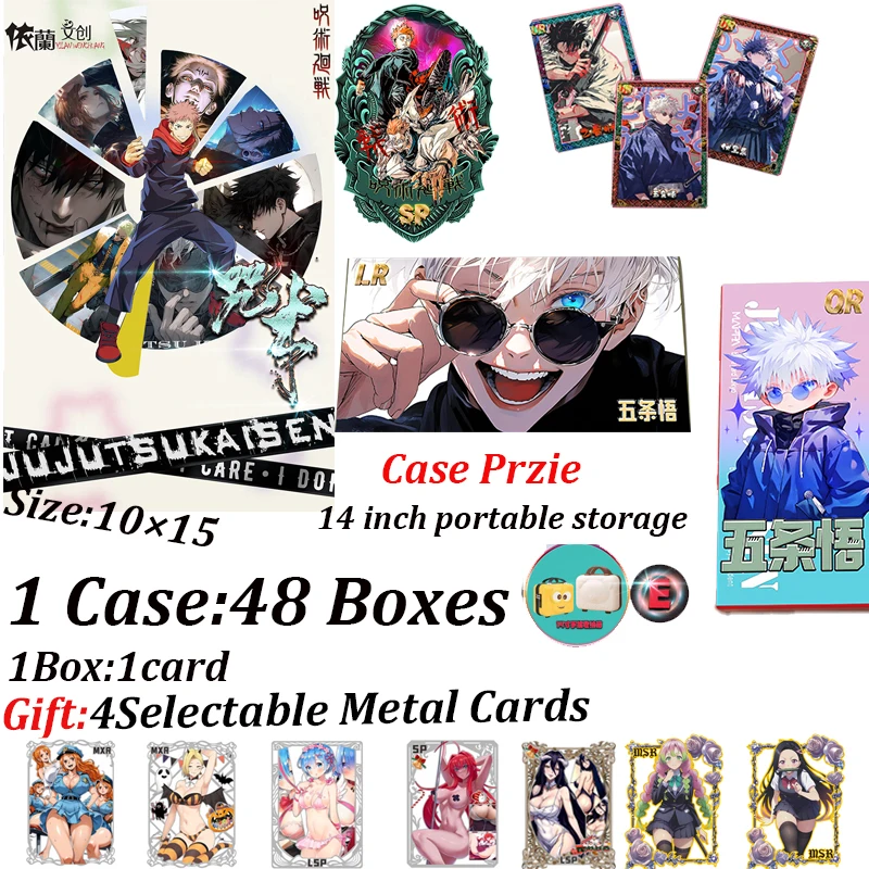 

Wholesale Jujutsu Kaisen Colored Paper Hobby Collection Card JJK Booster Box Gojo Satoru Nanami Sukuna Hobbies Chrismas Gift