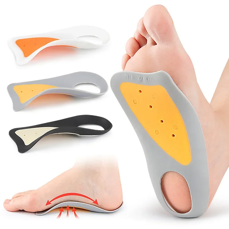 Plantar Fasciitis Insoles for Men & Women Dual Color Arch Support XO Leg Alignment, Flat Foot  Foot Rotation Relief