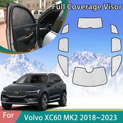 For Volvo XC60 2018 2019 2020 2021 2022 2023 Car Full Umbrella Sunshade Auto Accessories Window Curtains Sun Protection Stickers