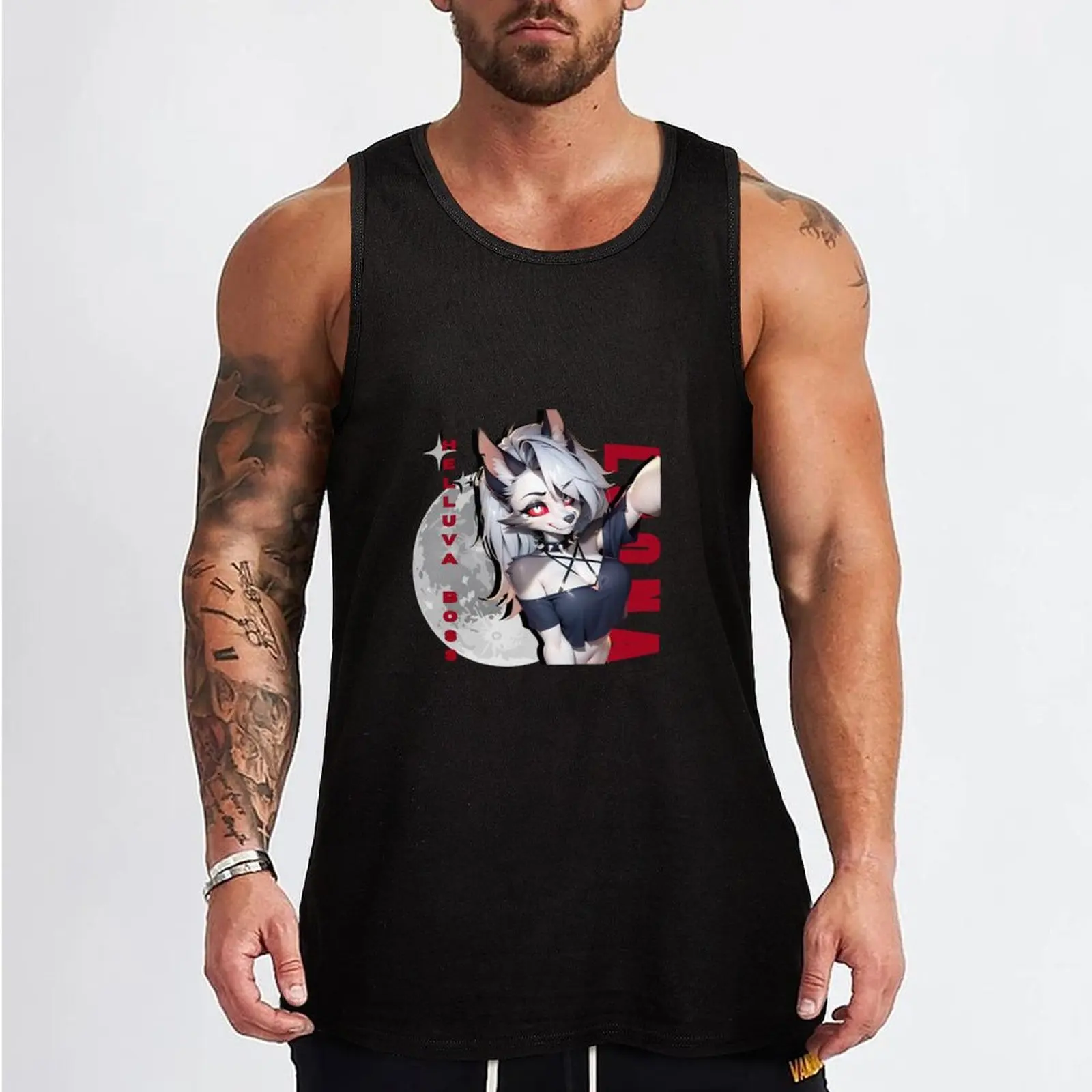 helluva boss , loona , ,furry ,anime arth , anime version Tank Top Men's clothing Body man