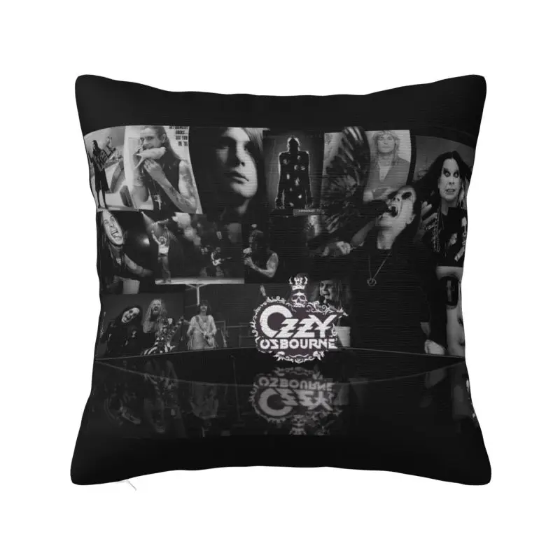 Ozzy Osbourne Collage Cushion Cover Sofa Decoration Heavy Metal Square Throw Pillow Case 40x40