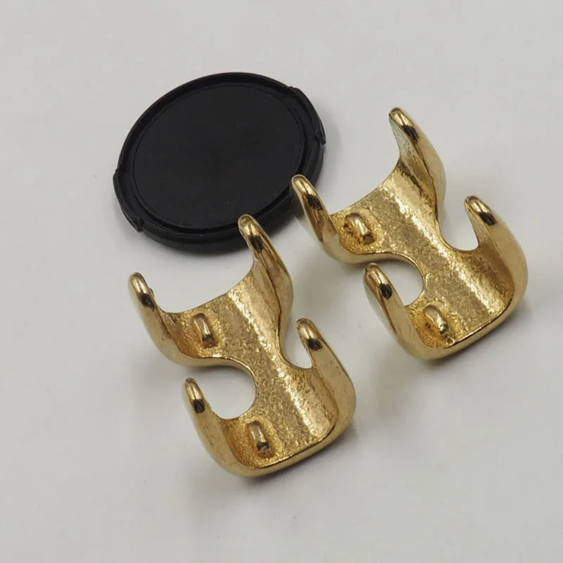 1pc Brass Square Cap Claw Rivets Studs Decorative Fixed Leather Craft Bag Belt Garment Shoes Collar Decor Accessories 3 Sizes