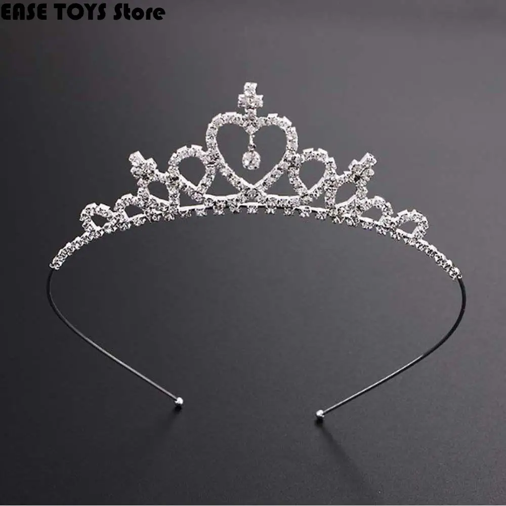 

1PC Kids Girls Woman Princess Hairband Kids Party Crown Headband Crystal Diamond Tiara Hair Hoop Hair Accessories