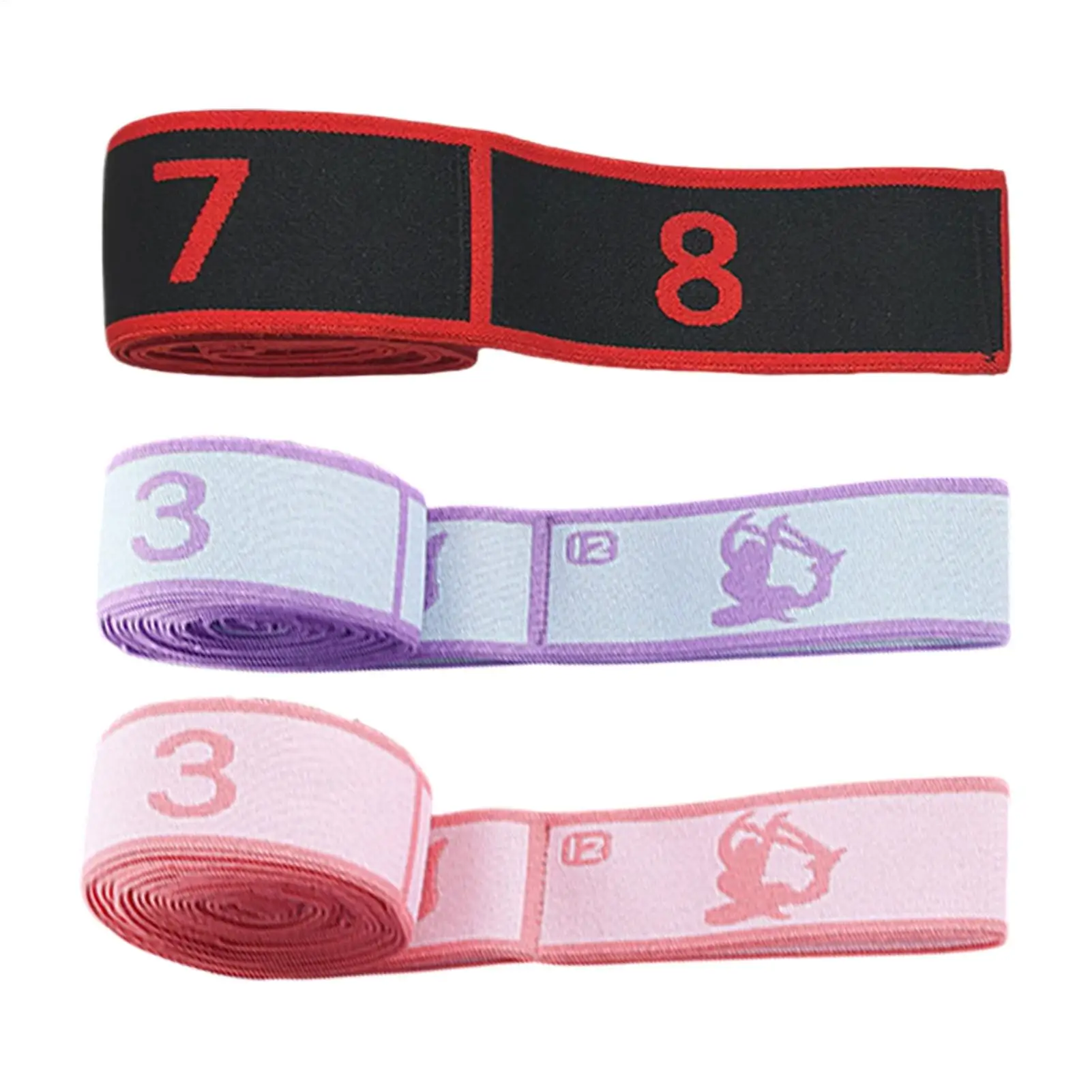 Numbered Resistance Bands Muscle Training Supplies Yoga Stretching Fitness for Home Gym Workout Travel Men Women Beginners