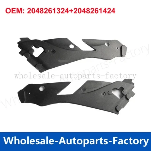 Car Left Right Upper Headlight Protective Cover Accessories For Mercedes Benz W204 C300 C350 2008-2012 2048261424 2048261324