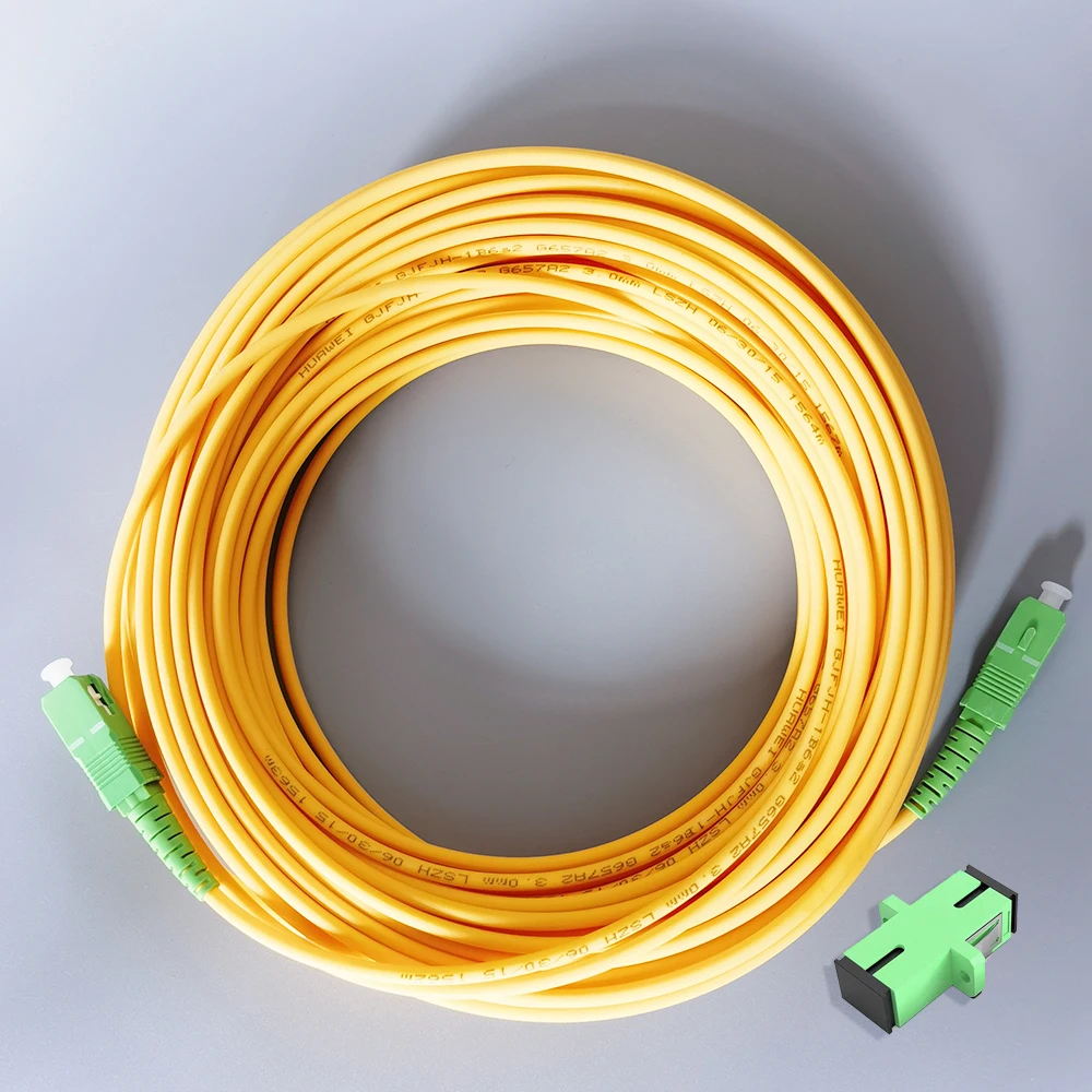 Glasfaser-Patchkabel SC/APC-SC/APC FTTH Single Mode Fiber Optics Patchkabel Verlängerungskabel Kabel 5M/10M/15M Fibra Optica