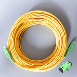 Fiber optik ara bağlantı kablosu SC/APC-SC/APC FTTH tek modlu Fiber optik yama kablosu uzatma tel kablo 5M/10M/15M optioptica