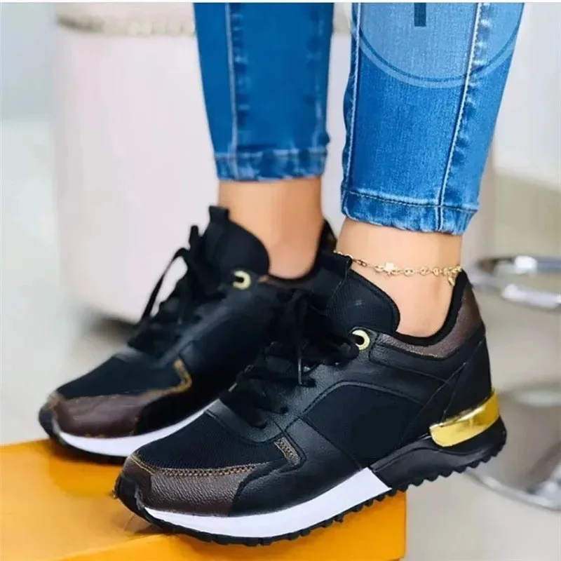 2024 New Women's Walking Shoes Fashion Athletic Breathable Mesh Comfort Running Shoes Lightweight No-slip Casual Sports Shoes