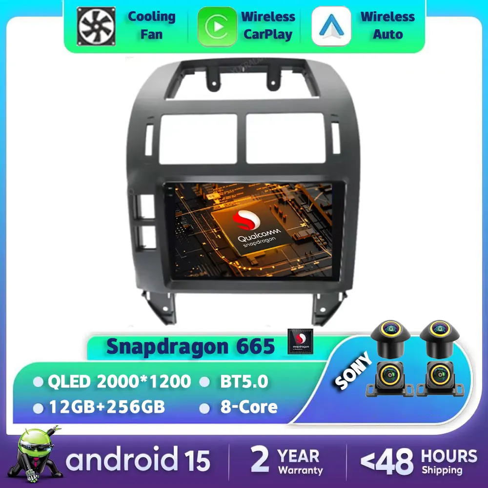 

Android 15 Car Radio For Volkswagen Polo Mk4 IV 2001 - 2011 QLED GPS NAVI Multimedia Stereo Video Player Head Unit 2DIN Qualcomm