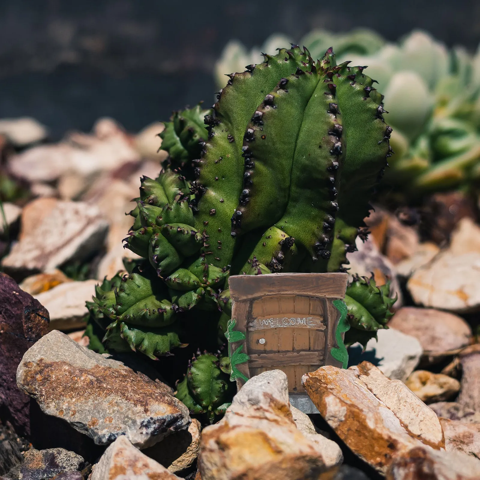 

5 шт. миниатюрных садовых дверей-колокольчиков для гномов, украшения для ствола дерева, аксессуары для микроландшафта, из смолы