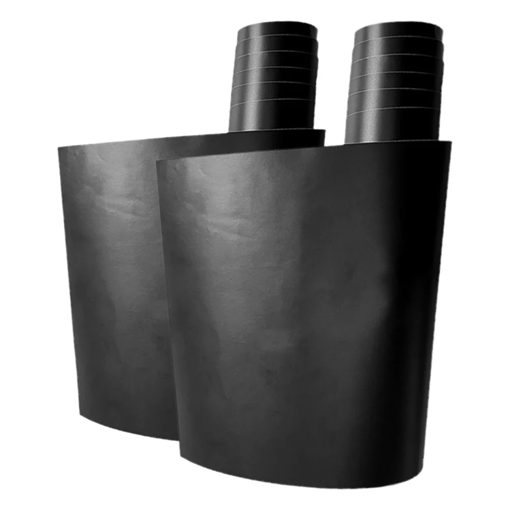 2 Stuks Universele Matte Zwarte Autoruit Zonnescherm Sticker Voor Achter Glas Zonneklep Strip Anti Glare Automotive Zonnescherm Decal