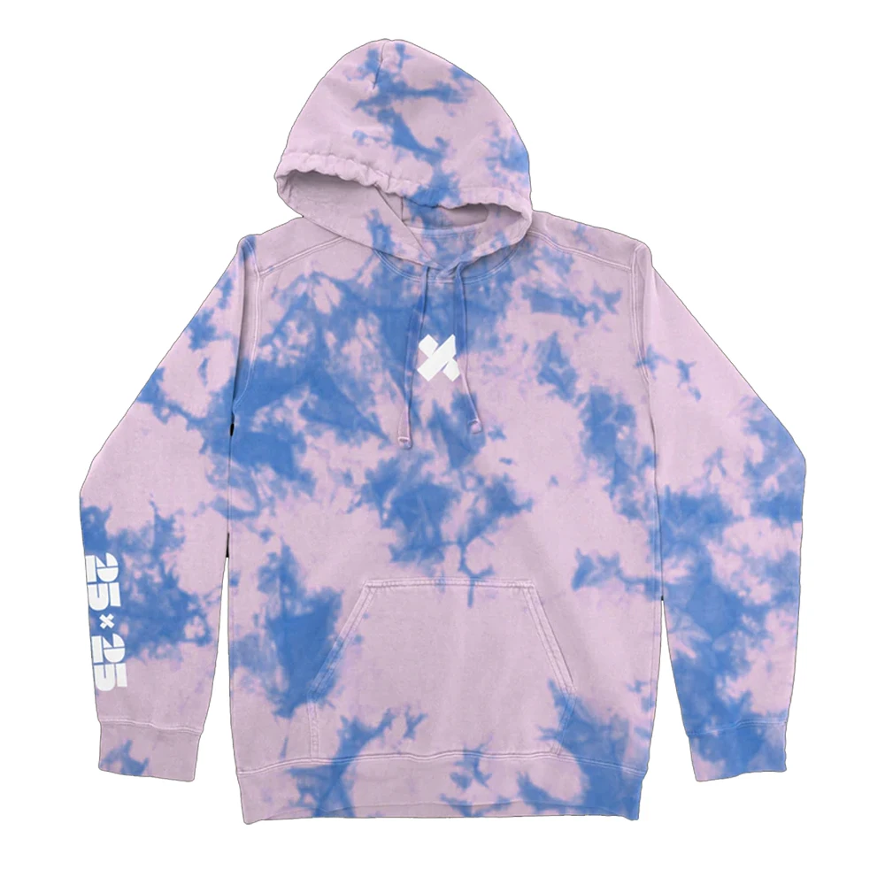 

XPLR Shatter Light Blue Tie Dye Hoodie Sam and Colby Merch Hoodies Sweatpants Two Piece Set Women Men's Suit 3D Clothes