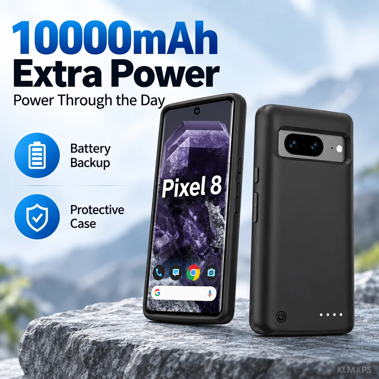 10000mAh Battery Case for Google Pixel 8 Pro 8 7 Pro 7 6 Pro 6 Charging Case Portable Power Bank Protective Cover