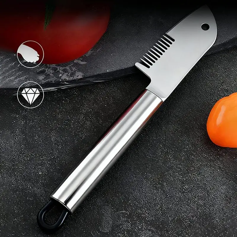 2PCS Stainless Steel Scallion Shredder Knife With Sharp Blade Perfect For Home Kitchen Vegetable Cutting Daily Meal Prep*..