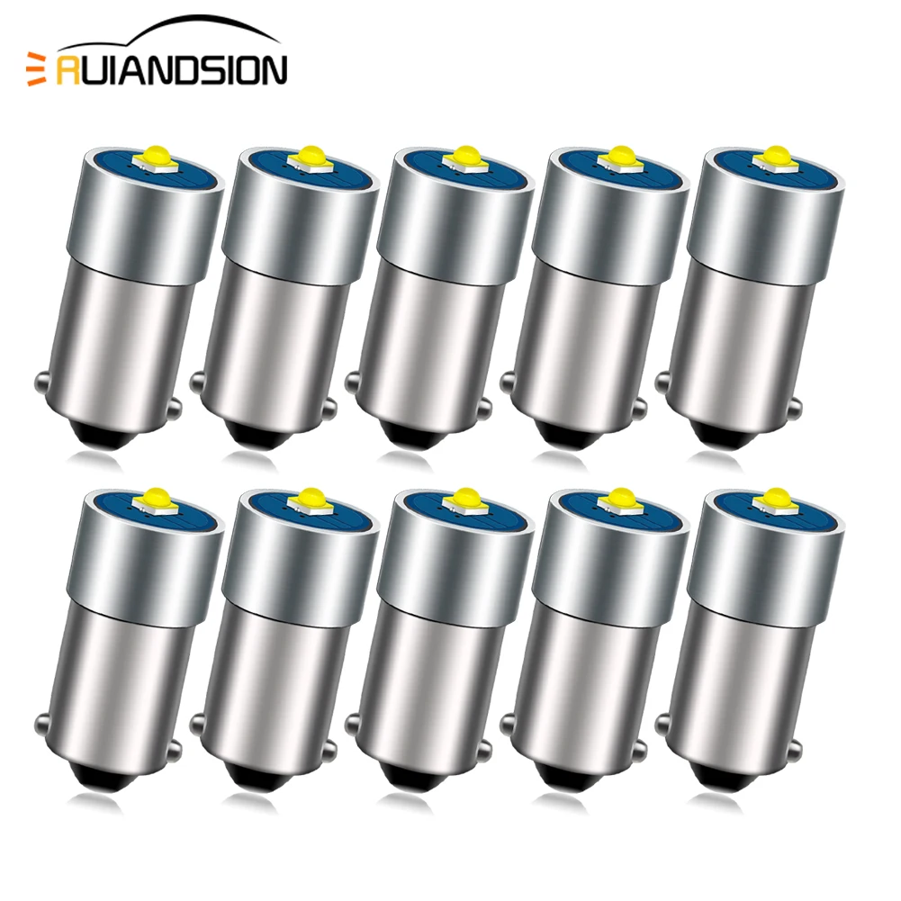 

Светодиодная лампа RUIANDSION T4W BA9S H6W H5W 6-30В для задних противотуманных фар автомобиля, BAX9S H21W BAY9S LED для автопарковочных и задних фонарей 6000K 3000K