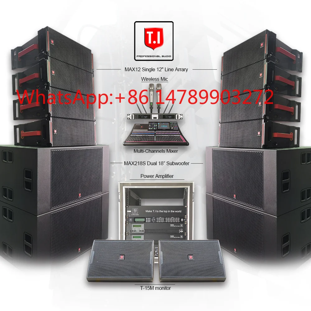 

Newdesign Wedding Stage Line Array Speaker Active Passive Professional Outdoor Audio System