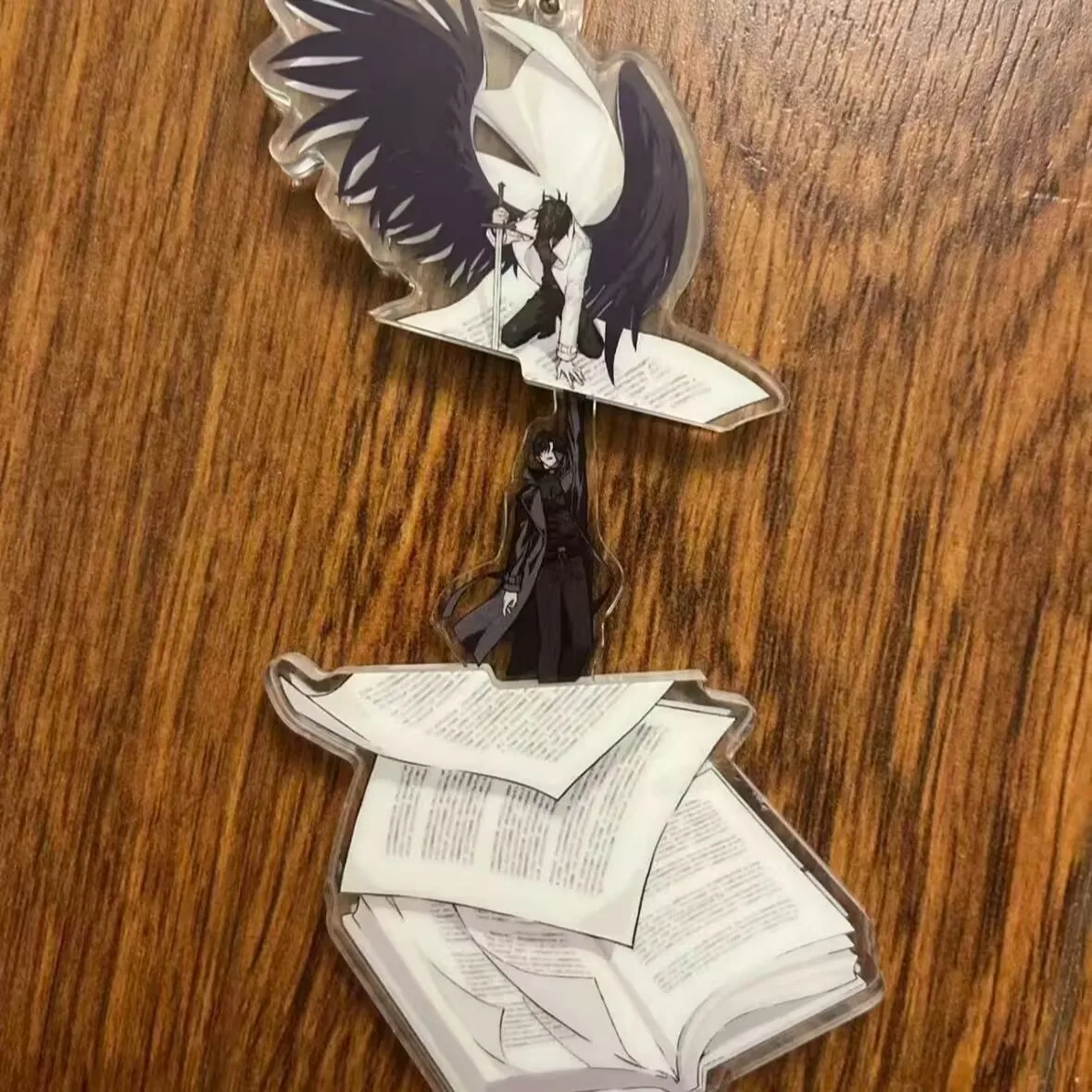 من منظور القراء متعدد العلمين، قلادة حقيبة ظهر أكريليك مع سلسلة مفاتيح قابلة للسحب يمكن تقديمها كهدية للأصدقاء #3