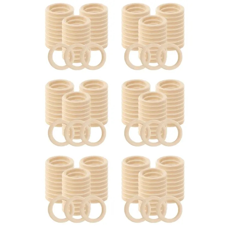 

【LAST CHANCE】180 Pcs Natural Wood Rings 60Mm Unfinished Macrame Wooden Ring Wood Circles For DIY Craft Ring Pendant Jewelry Maki